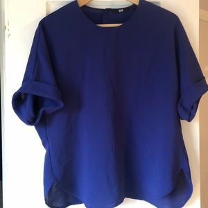 Royal blue blouse
